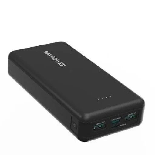Ravpower PD Pioneer 20000Mah Power Bank 15W With 4 Ports - Black - Tashqila Ravpower PD Pioneer 20000Mah Power Bank 15W With 4 Ports - Black - Tashqila